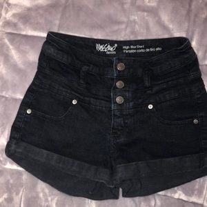 Black High Rise Short
